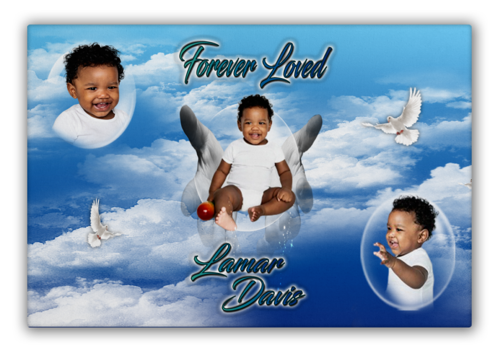 Baby Boy Memorial Canvas Print